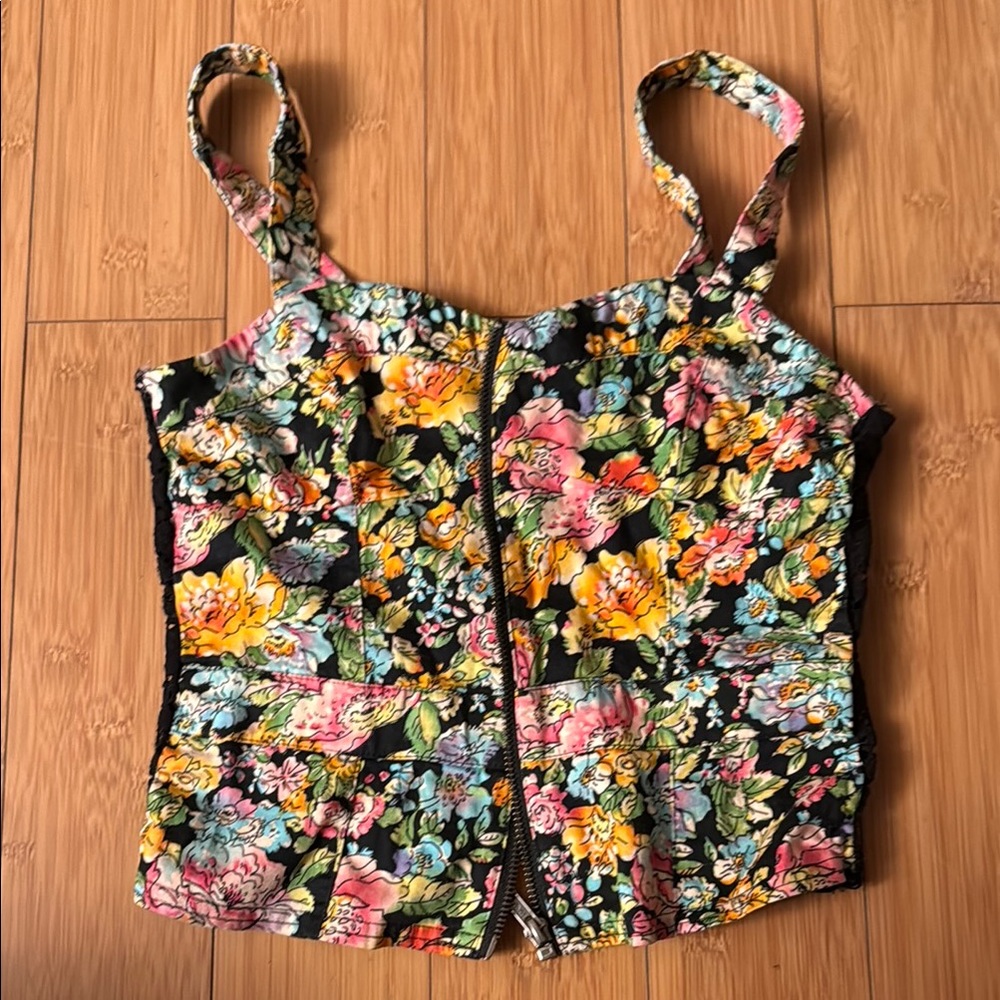 Floral Women's Top Vintage XS
